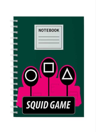 Spiral Notebook for school or business note taking with 60 sheets   - Squide Game Minions NB Green/Pink/Black/White - v1638706822/N51902477A_1