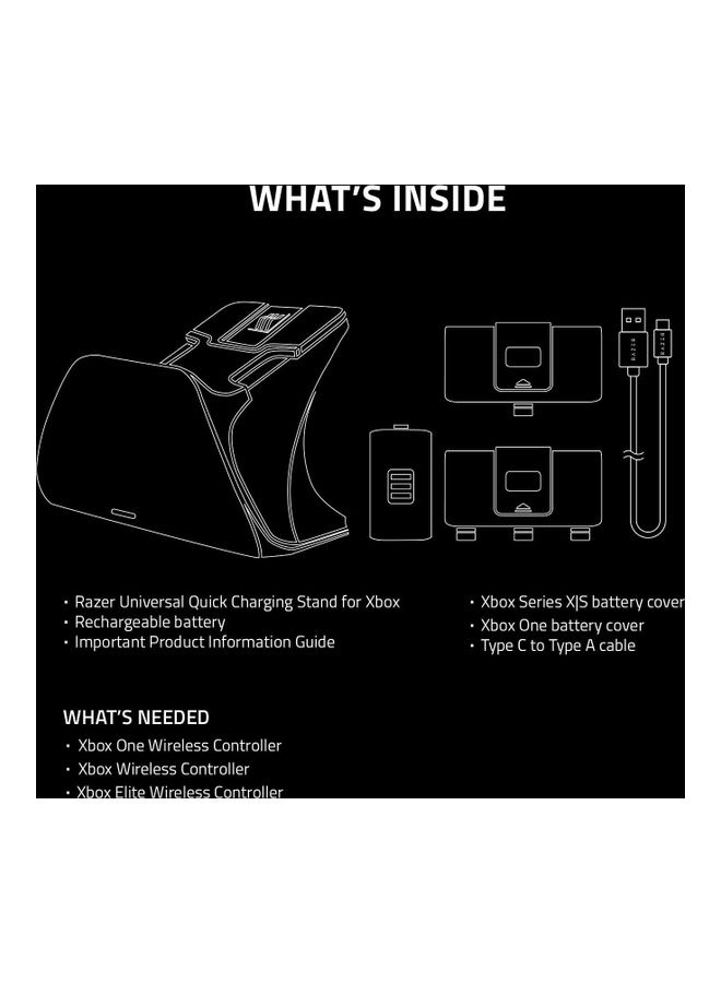 ريزر حامل شحن سريع ريزر متوافق مع جميع الأجهزة لوحدات تحكم إكس بوكس (شحن سريع متوافق مع جميع الأجهزة لوحدات التحكم الجديدة والقديمة) أسود - Image 4