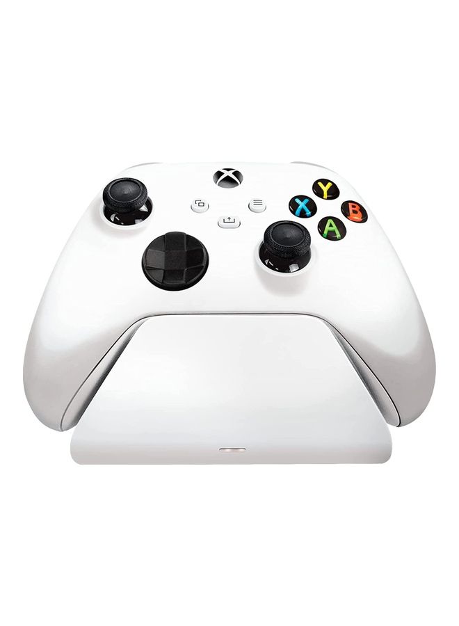 RAZER - Universal Quick Charging Stand for Xbox Series X|S: Magnetic Secure Charging - Perfectly Matches Xbox Wireless Controllers - USB Powered - Robot White (Controller Sold Separately) - Image 1