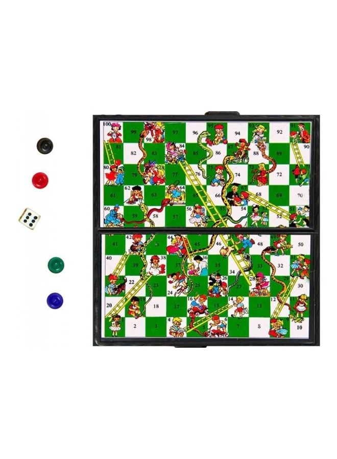 MARGOUN Magnetic Foldable Snakes And Ladder Board Game - Image 1