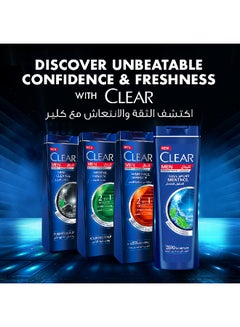 CLEAR Shampoo For Men, Anti Dandruff Shampoo, Shower Fresh, 24 Hr Freshness 400ml  - Image 2