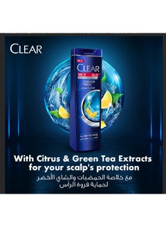 CLEAR Shampoo For Men, Anti Dandruff Shampoo, Shower Fresh, 24 Hr Freshness 400ml  - Image 4