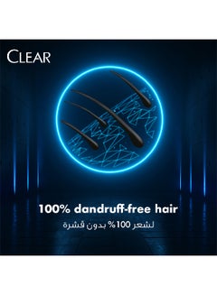 CLEAR Shampoo For Men, Anti Dandruff Shampoo, Shower Fresh, 24 Hr Freshness 400ml  - Image 5