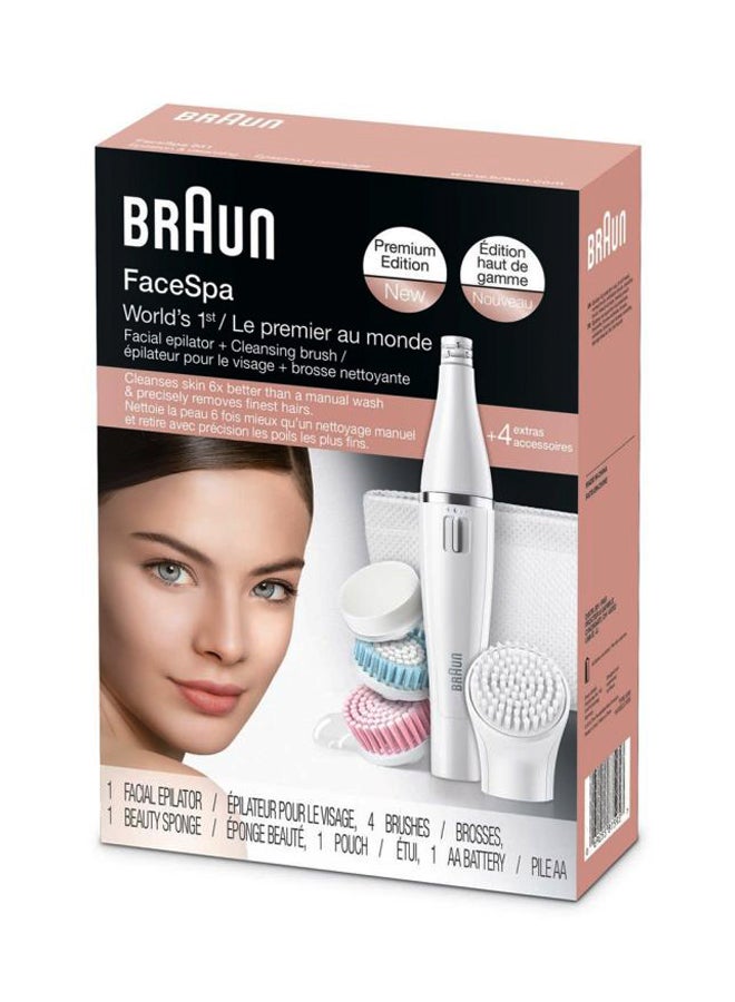 BRAUN - 3-In-1 Facial Epilator And Cleanser Set SE851 White - Image 1