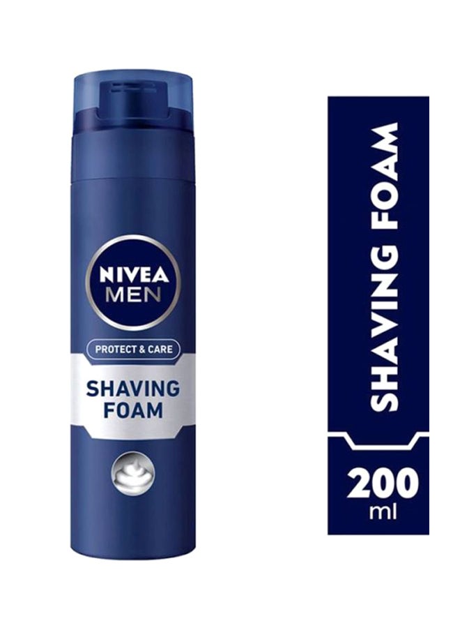 Nivea - Men Protect And Care Shaving Foam, Aloe Vera And Provitamin B5 200ml - Image 1