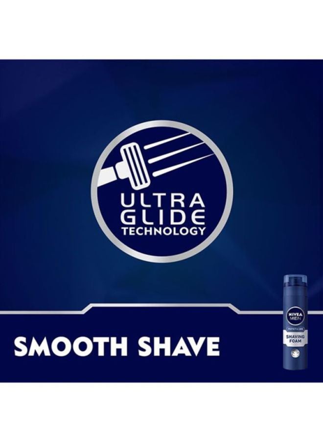 Nivea - Men Protect And Care Shaving Foam, Aloe Vera And Provitamin B5 200ml - Image 1
