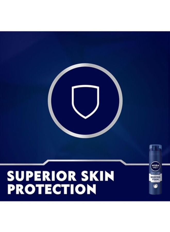 Nivea - Men Protect And Care Shaving Foam, Aloe Vera And Provitamin B5 200ml - Image 1