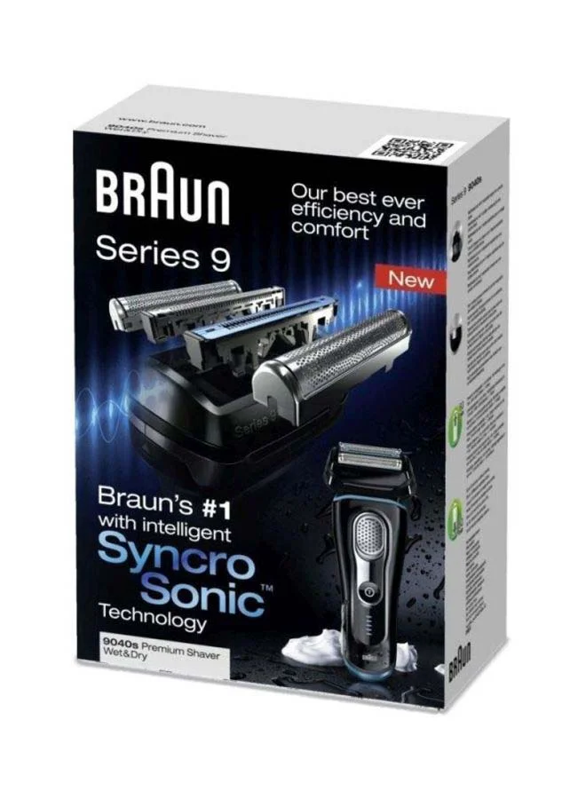 BRAUN Series 9 Electric Wet And Dry Foil Shaver Black/Blue