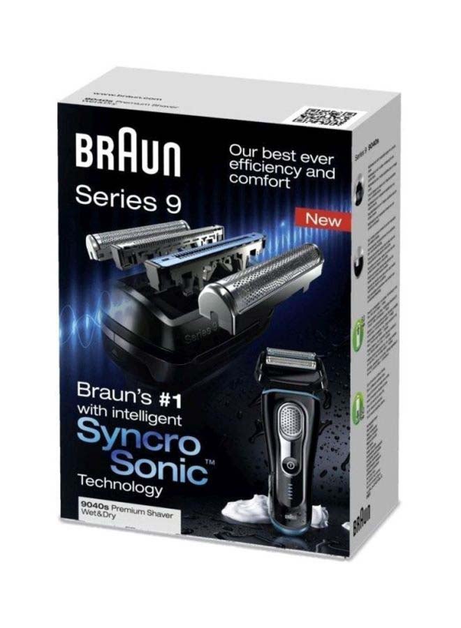 BRAUN - Series 9 Electric Wet And Dry Foil Shaver Black/Blue - Image 1