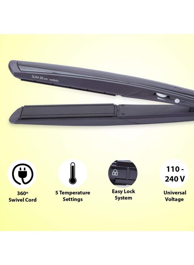 babyliss Wet And Dry Slim Hair Straightener Black  - Image 5