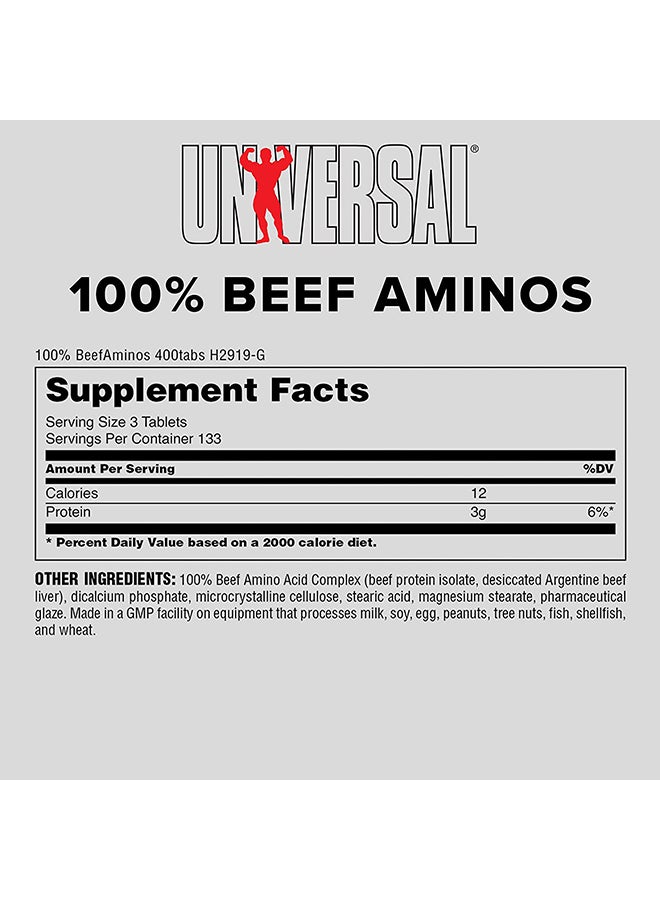 UNIVERSAL NUTRITION - 100% Beef Amino 200 Tablets - Image 1