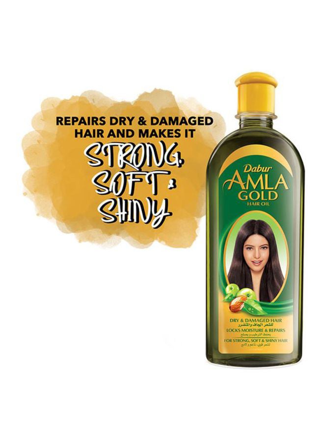 Dabur Amla Gold Hair Oil with Almond And Henna Promotes Growth For Dry Damaged And Chemically Treated Hair 200ml  - Image 5