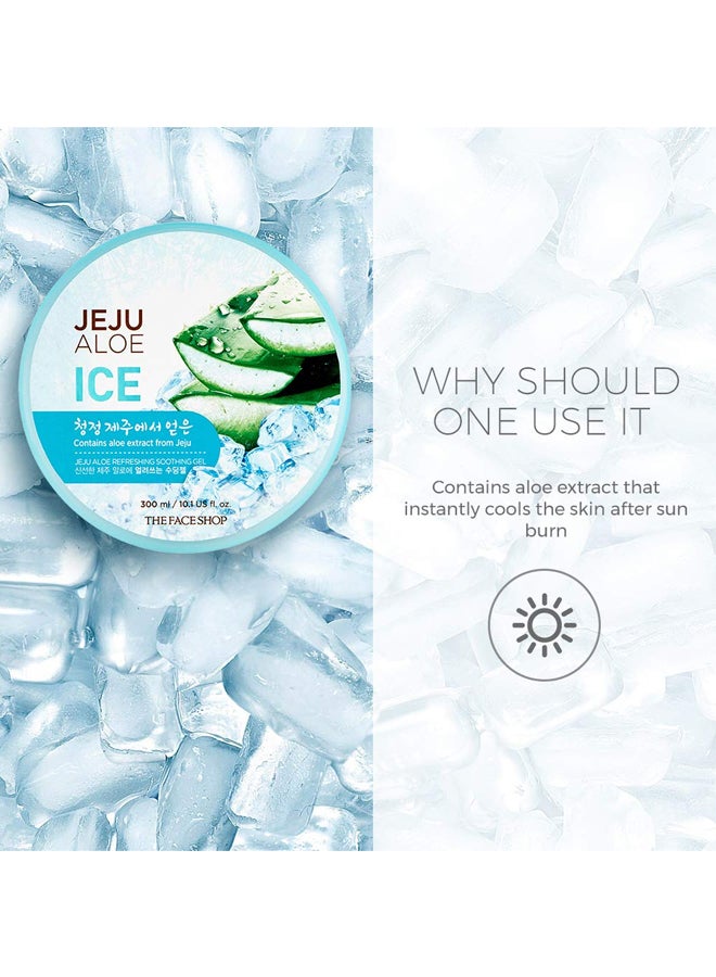 THE FACE SHOP - Jeju Aloe Ice Soothing Gel 300ml - Image 1