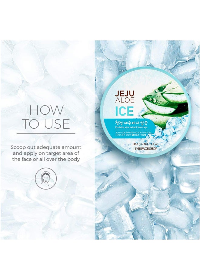 THE FACE SHOP - Jeju Aloe Ice Soothing Gel 300ml - Image 1