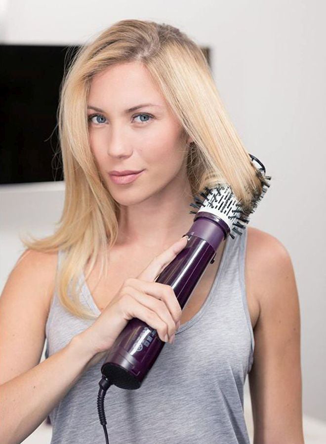 babyliss - Babyliss Brushing 1000 Air Brush 2736SDE With 4 Attachments Purple - Image 1