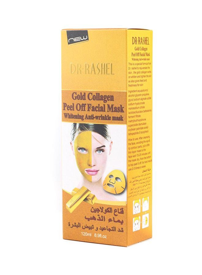 DR. RASHEL - Gold Collagen Peel Off Anti Aging Facial Mask Gold 120ml - Image 1
