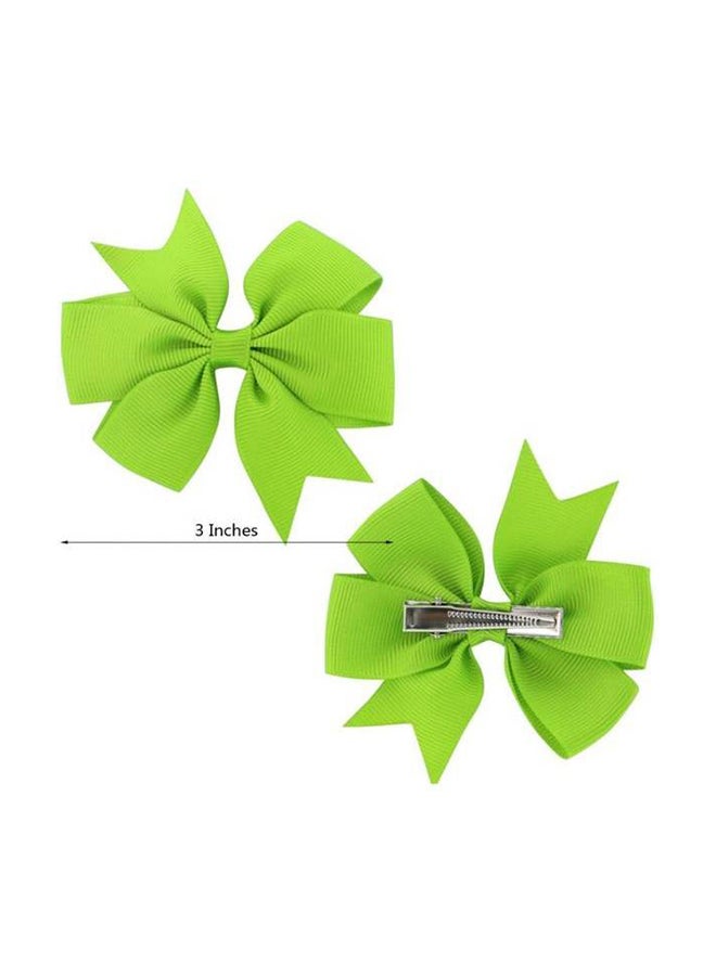 30-Piece Boutique Baby Alligator Grosgrain Ribbons Multicolour - Image 3