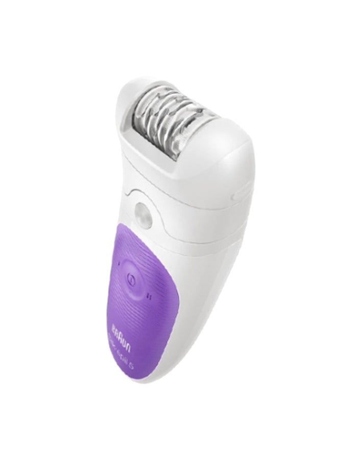 BRAUN - Silk-Epil 5 Wet And Dry Cordless Epilator White/Purple - Image 1