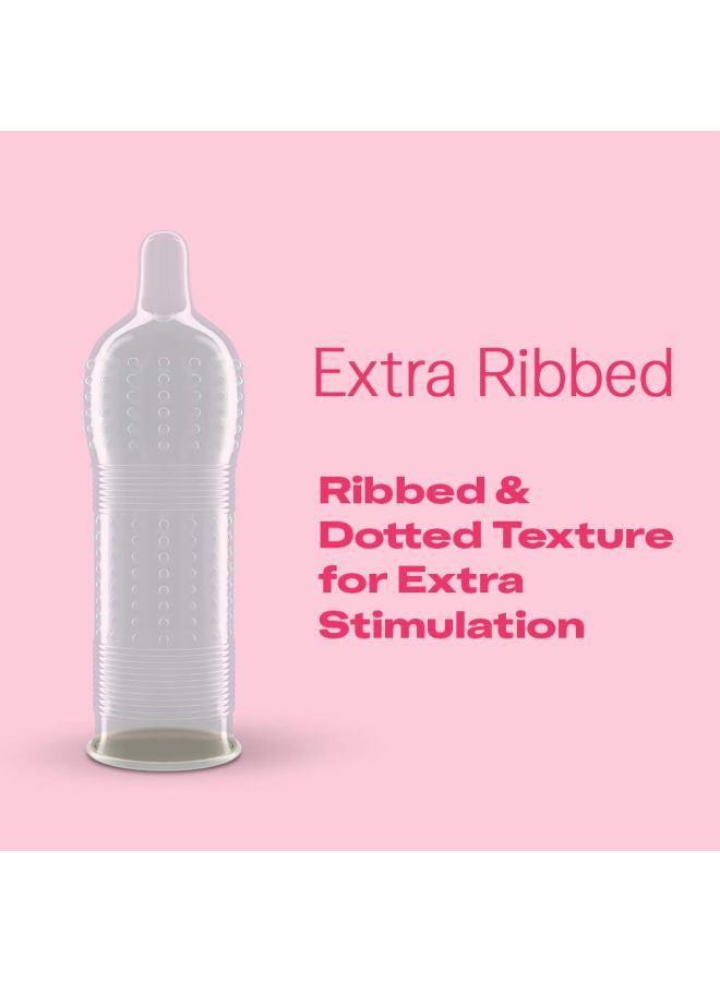 Durex - 10-Piece Extra Ribbed Condom Set - Image 1