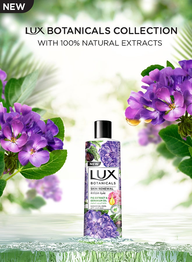 Lux Botanicals Perfumed Body Wash for Skin Renewal with Fig Extract And Geranium Oil 500ml  - Image 5
