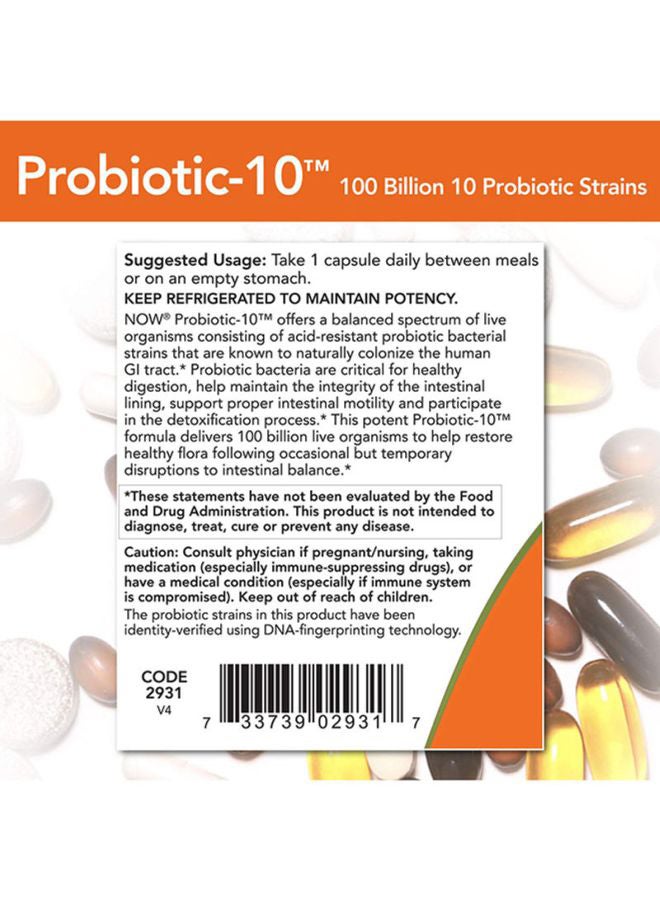 Now Foods - Probiotic-10 100 Billion 30 Veg Capsules - Image 1