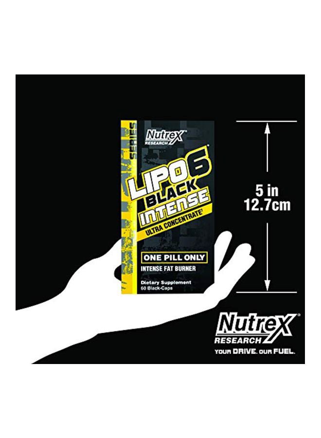 Nutrex Research - 2-Piece Lipo-6 Black Intense Ultra Concentrate Dietary Supplement - 120 Capsules - Image 1