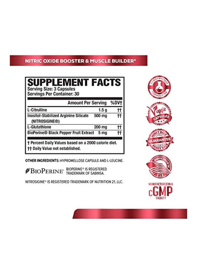 Jacked Factory N.O. XT Nitric Oxide Boosting Agent Dietary Supplement - 90 Capsules - Image 5