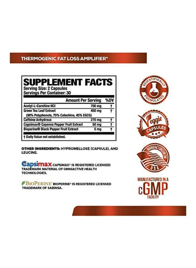 Jacked Factory - Burn-XT Thermogenic Fat Burner - 60 Veggie Capsules - Image 1