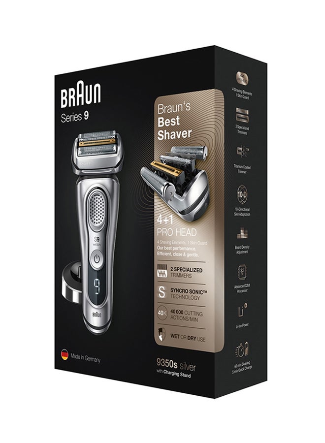 Series 9 Syncro Sonic Technology Shaver With 10D Flex Head Set Silver/Black