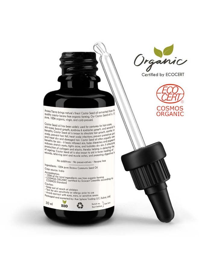 Aroma Tierra Organic Castor Seed Oil 30ml - Image 4