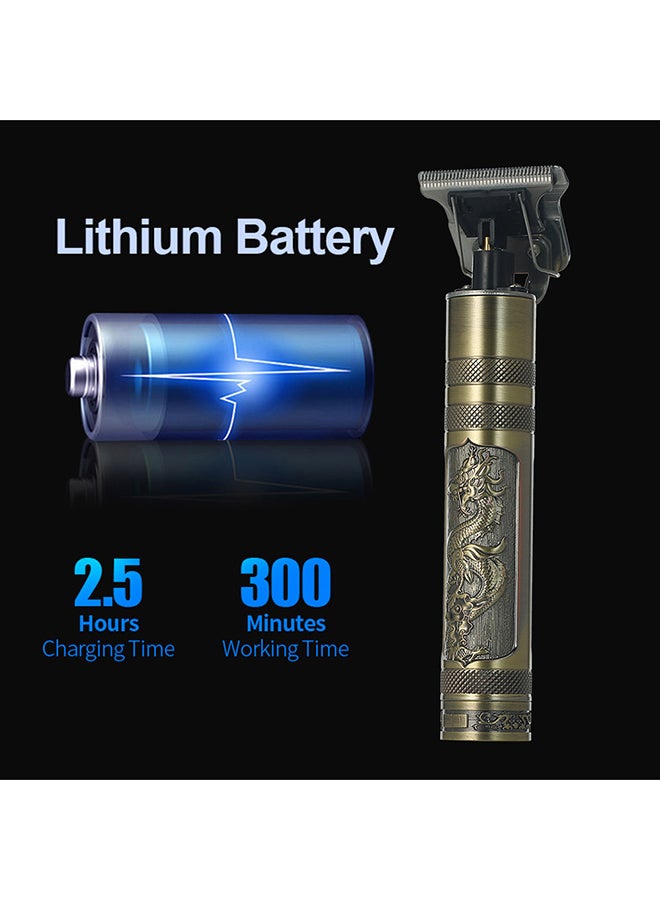 ماكينة تشذيب الشعر المحمولة YS بمنفذ USB للرجال نحاسي 20 X 4 X 15سم - Image 4