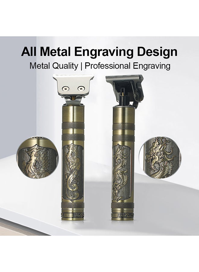 ماكينة تشذيب الشعر المحمولة YS بمنفذ USB للرجال نحاسي 20 X 4 X 15سم - Image 5