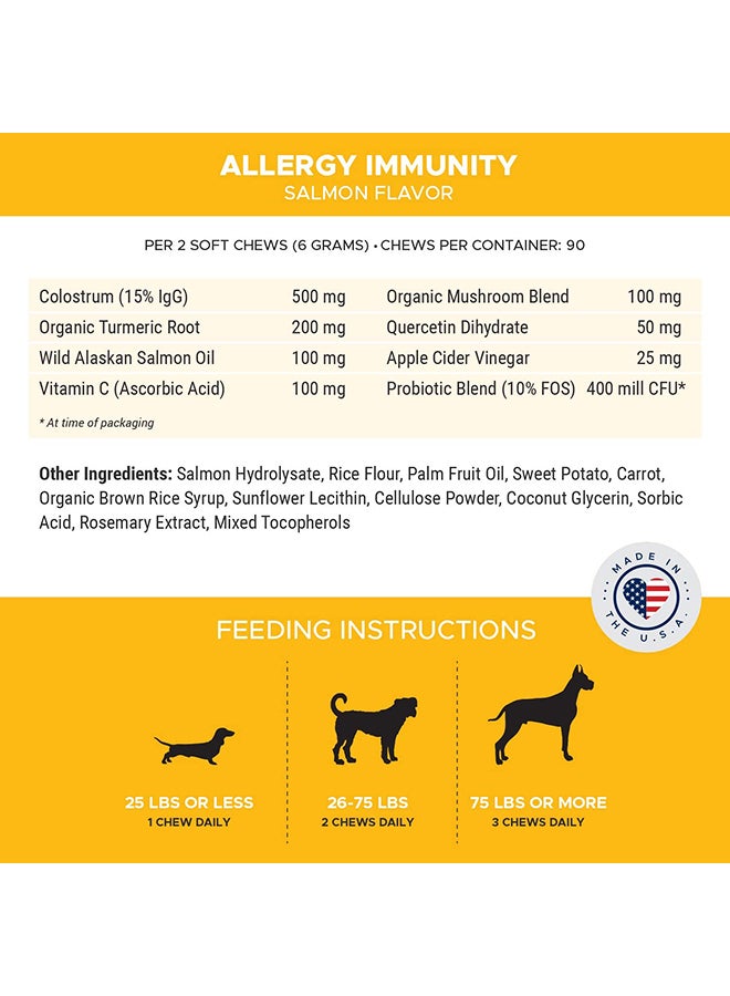 PETHONESTY Allergy Relief With Probiotics Omegas And Colostrum Salmon Flavour 90 Count Multicolour 270grams - Image 4