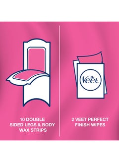 Veet Pure Legs And Body Wax Strips 20 Strips  - Image 4