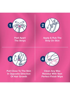 Veet Pure Legs And Body Wax Strips 20 Strips  - Image 5