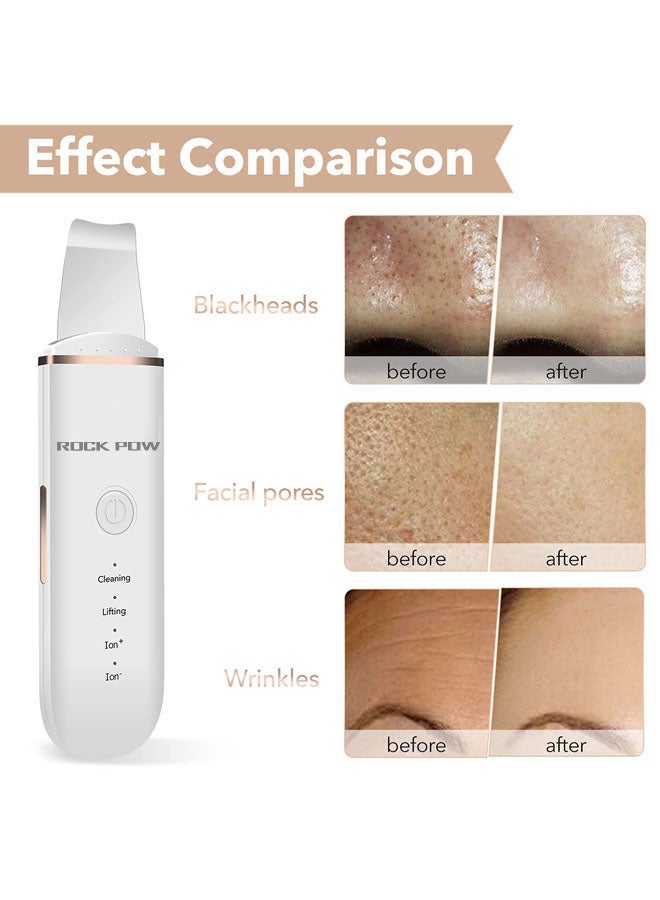 Rock Pow Face Skin Cleansing Scrubber white  - Image 5