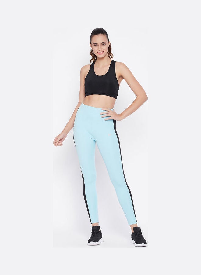 Clovia - Snug Fit High-Rise Active Tights Blue - Image 1