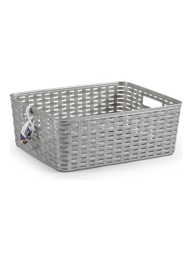 بلاستيك فورت PLASTIC FORTE Rattan Basket 6 L 29 x 19,5 cm Brown  - Image 2