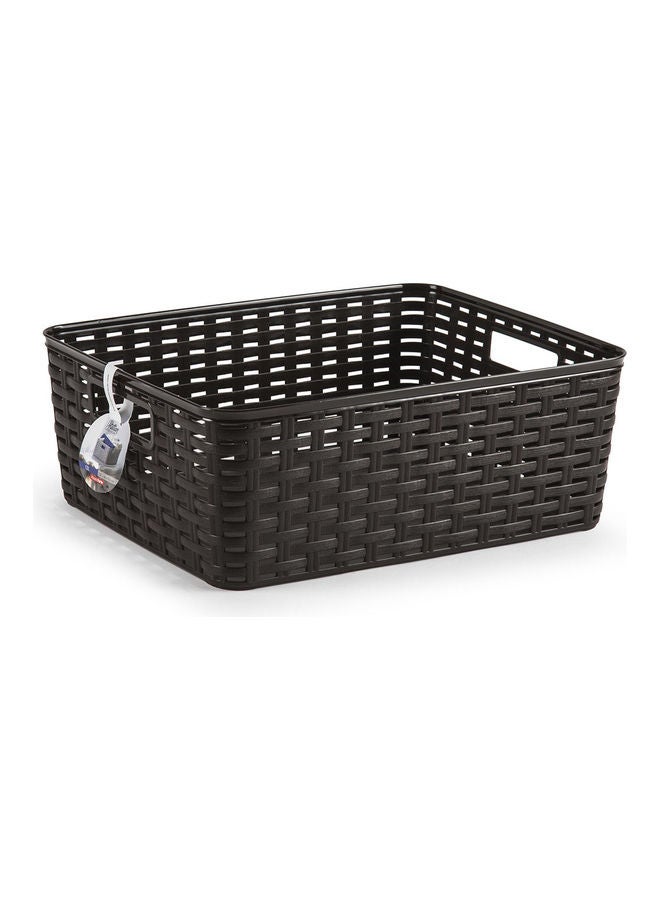 بلاستيك فورت PLASTIC FORTE Rattan Basket 6 L 29 x 19,5 cm Brown  - Image 3