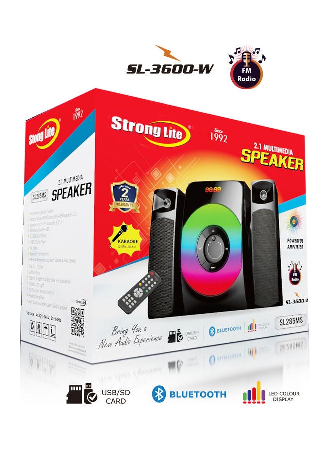 Strong Lite - 2.1 Multimedia Speaker System SL280MS Black - Image 1