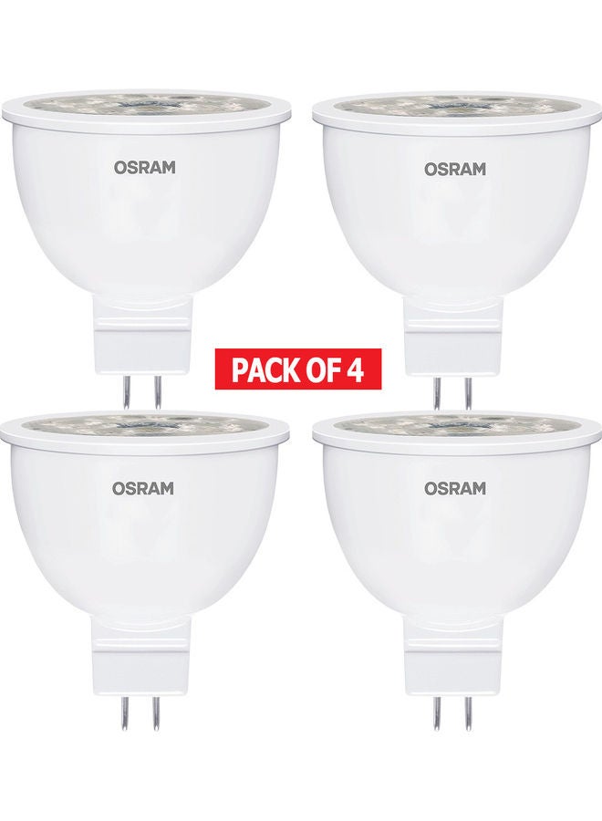 OSRAM 4-Piece Eco Spotlight MR16 5.5W Gu5.3 ,2700K 500Lm Led Warm White - Image 1