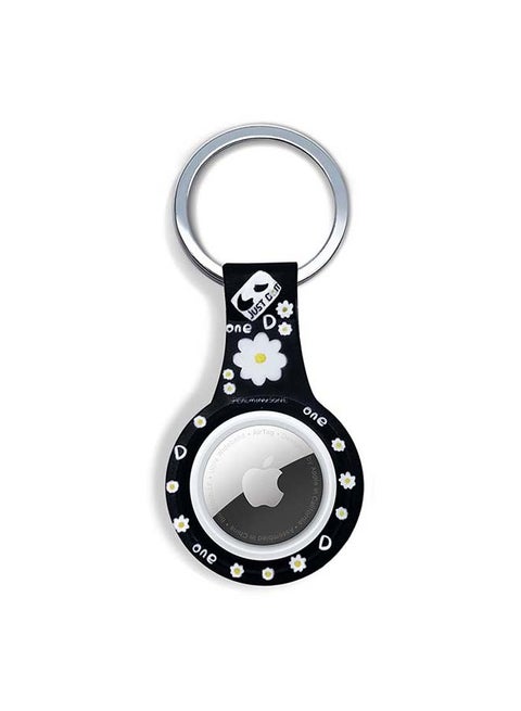 Silicone Protective Case Cover For Apple Airtags Wireless Tracker With Antilost Keyring Just Do It