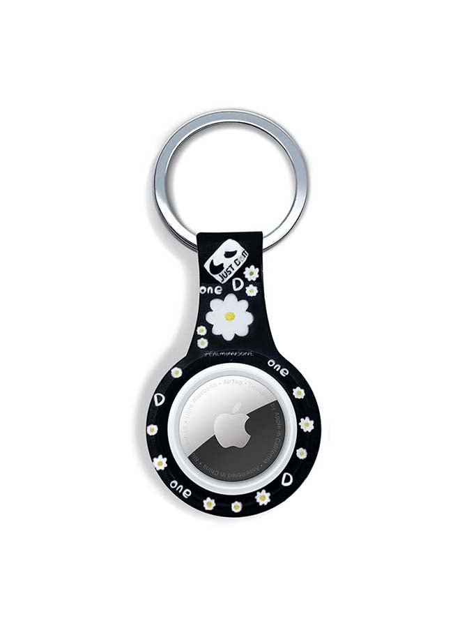 Silicone Protective Case Cover For Apple Airtags Wireless Tracker With Antilost Keyring Just Do It