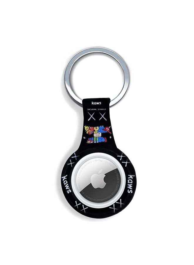 Theodor Silicone Protective Case Cover For Apple Airtags Wireless Tracker With Antilost Keyring Kaws  - Image 1