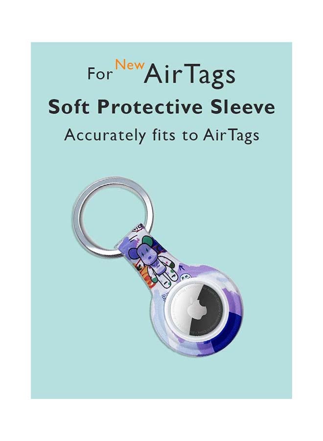 Theodor - Silicone Protective Case Cover For Apple Airtags Wireless Tracker With Antilost Keyring Teddy 1 - Image 1