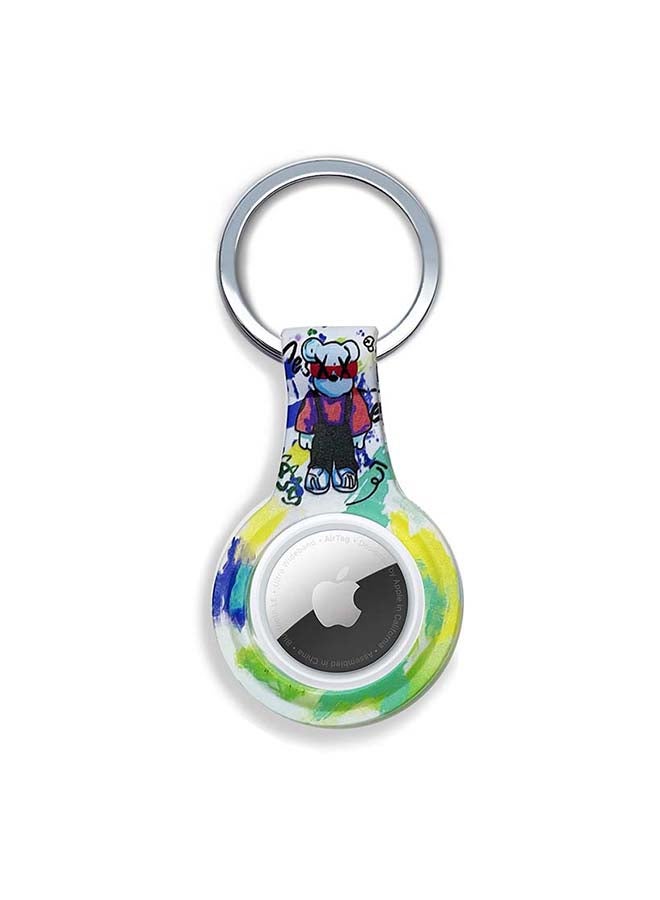 Theodor - Silicone Protective Case Cover For Apple Airtags Wireless Tracker With Antilost Keyring Teddy 6 - Image 1