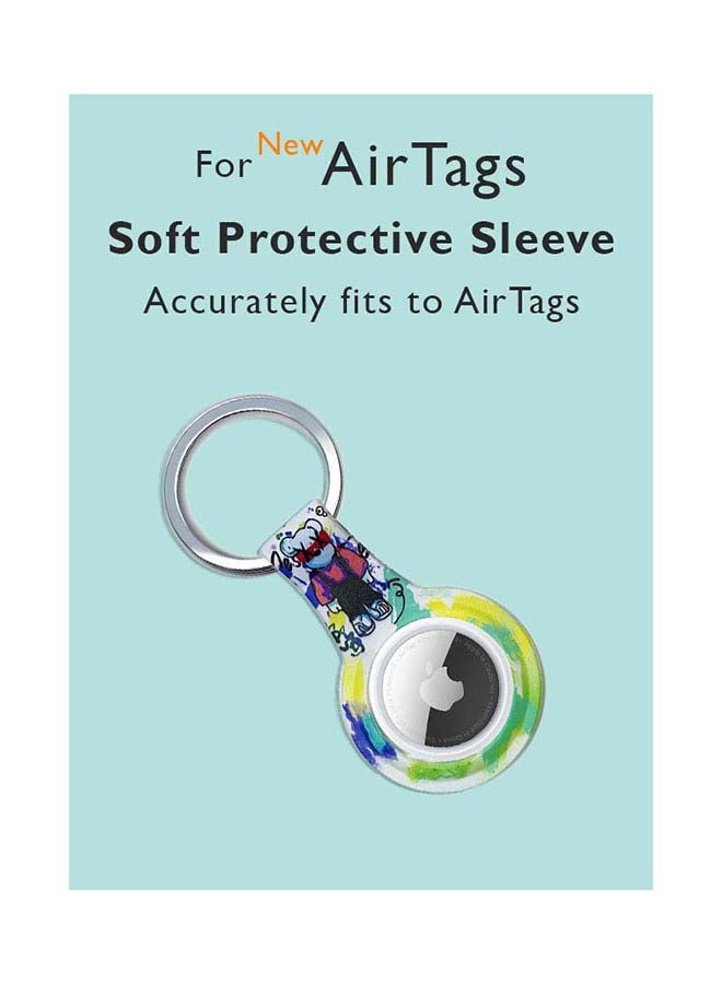 Theodor - Silicone Protective Case Cover For Apple Airtags Wireless Tracker With Antilost Keyring Teddy 6 - Image 1