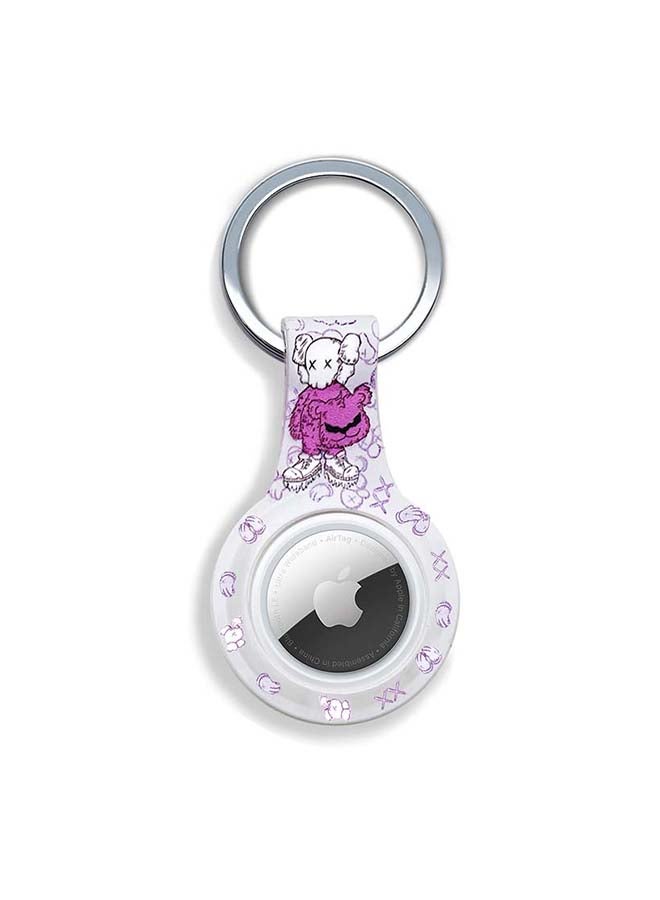 Silicone Protective Case Cover For Apple Airtags Wireless Tracker With Antilost Keyring Teddy 7