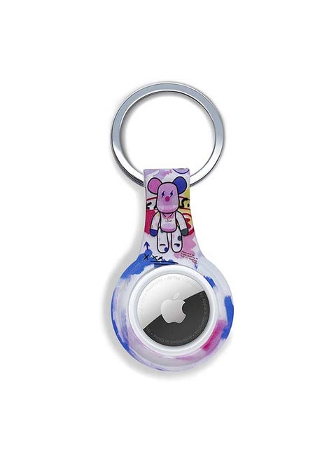 Silicone Protective Case Cover For Apple Airtags Wireless Tracker With Antilost Keyring Teddy 10