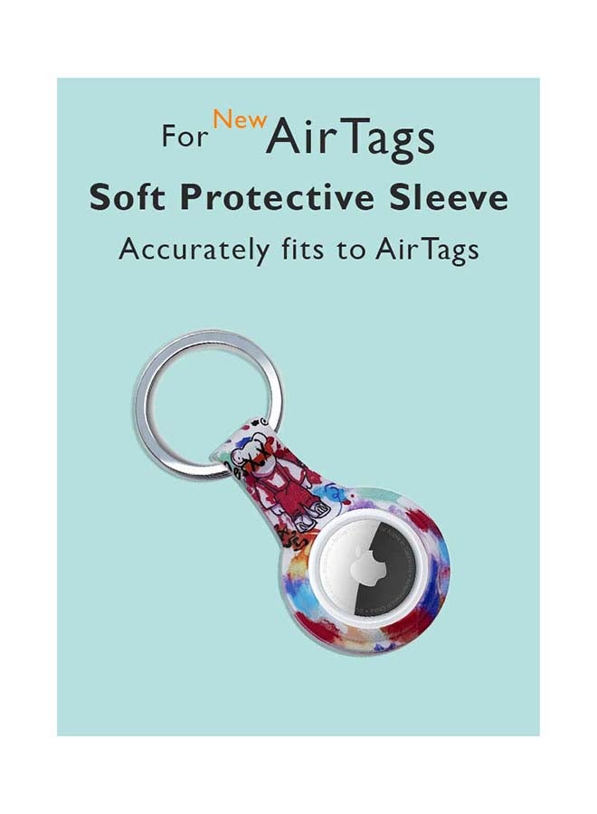 Silicone Protective Case Cover For Apple Airtags Wireless Tracker With Antilost Keyring Teddy 11